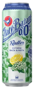 Zlatý Bažant Radler 0,0% Лимон, Бузина, Мята