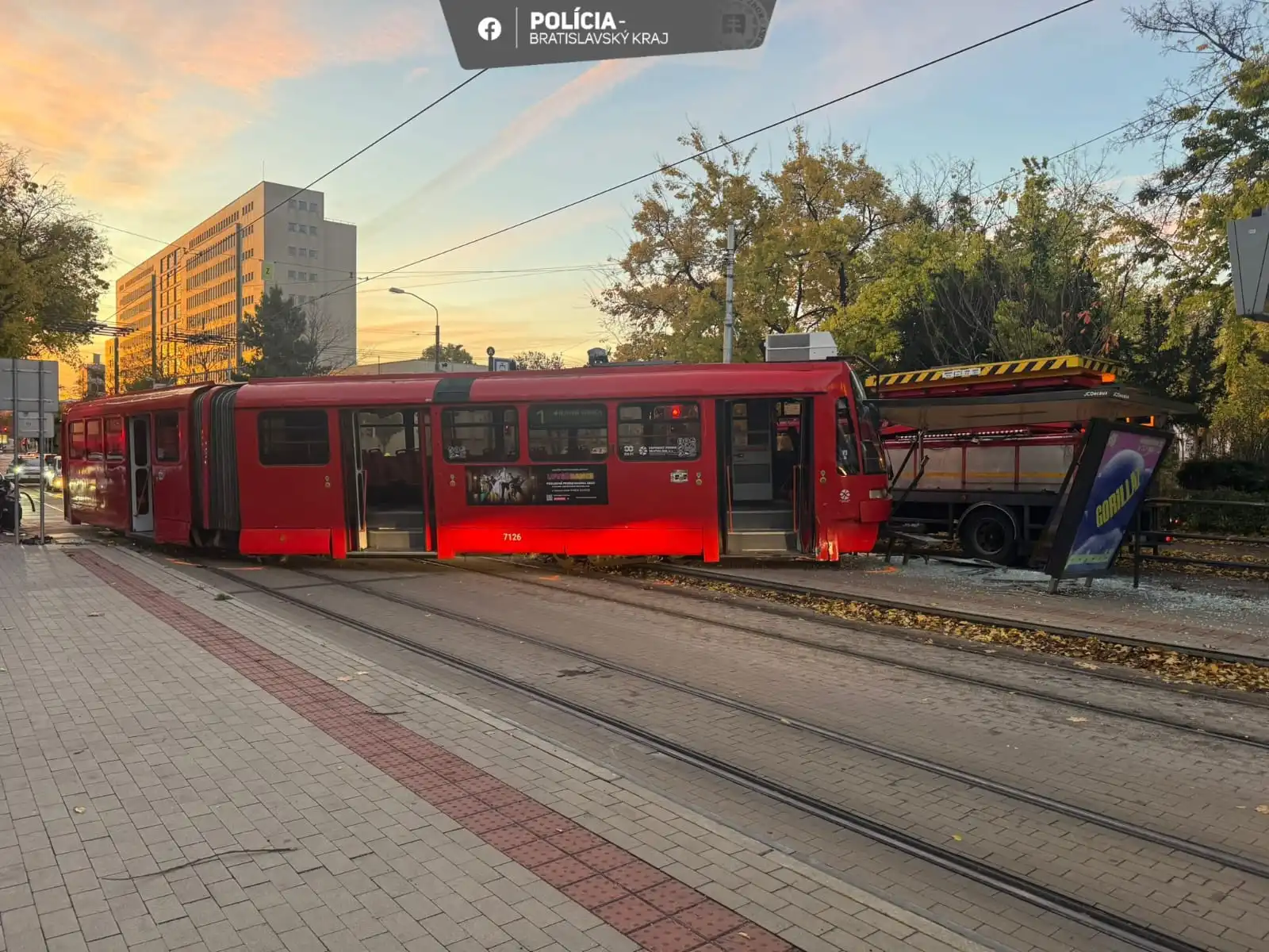 аварія трамвая братислава