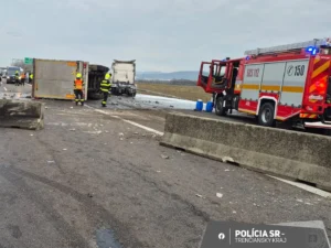 Аварія на D1 біля Дубніци-над-Вагом