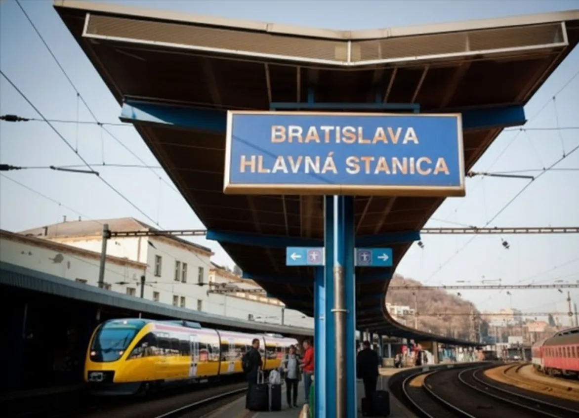 Порожній пасажирський потяг зійшов із рейок у Братиславі: причиною стало переведення стрілки