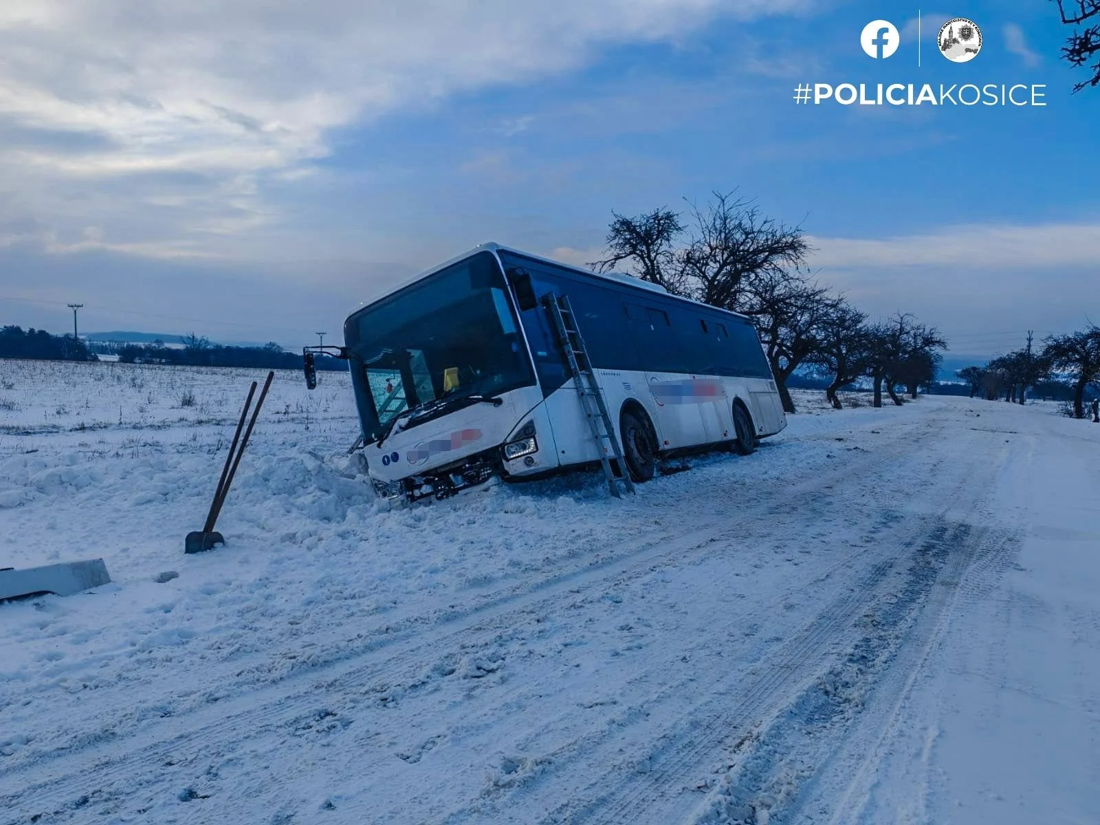 Негода на сході країни: автобус із дітьми опинився в кюветі, поліція попереджає про складну ситуацію на дорогах